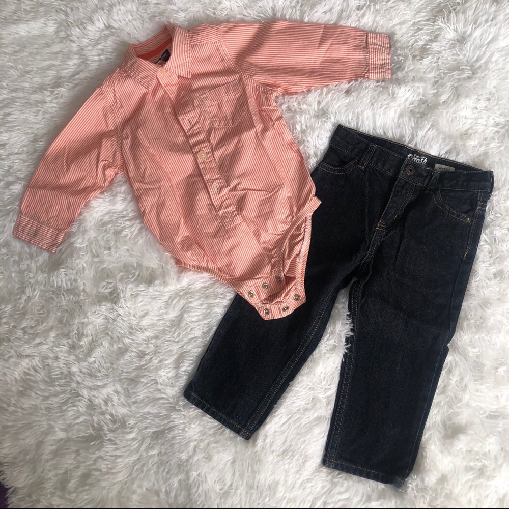 OshKosh Button Up Shirt with Jeans